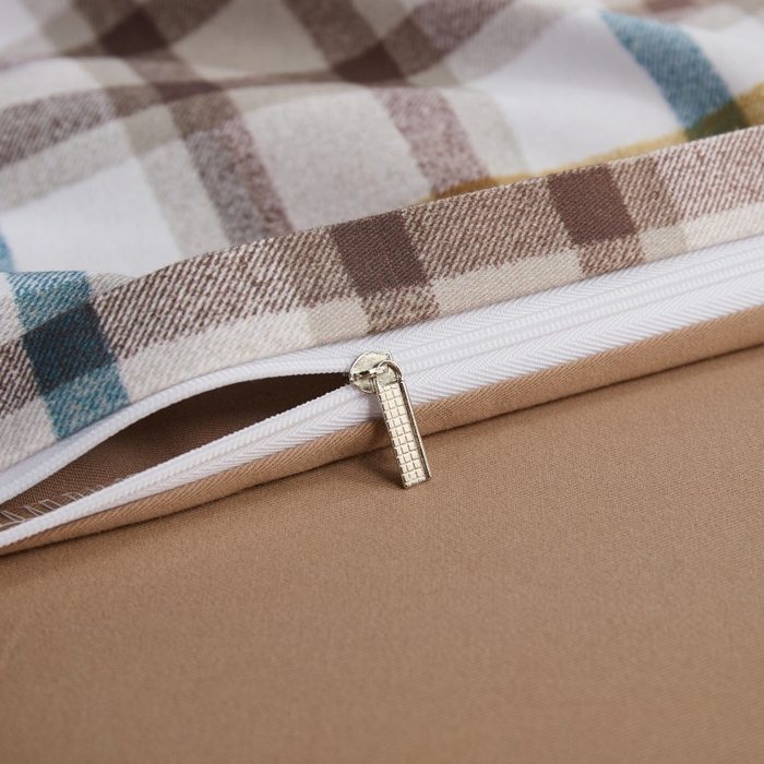 91家纺网 家纺一手货源 找家纺 薏思家纺 2025新款全棉纯棉活性生态磨毛数码印花四件套-条格卡通类 简单熊