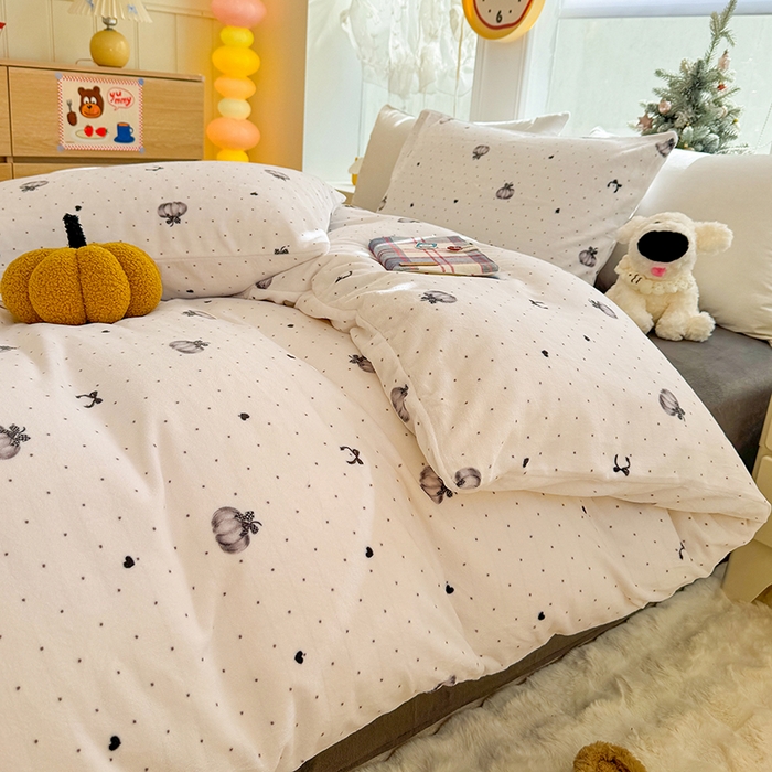 91家纺网 家纺一手货源 找家纺 （总）酱子 2025新款200克高克重印花牛奶绒四件套