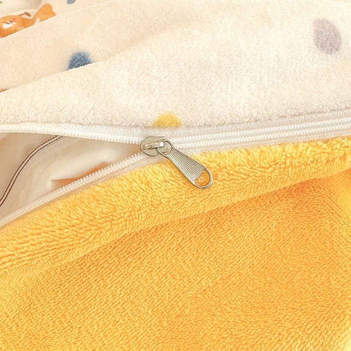 91家纺网 家纺一手货源 找家纺 酱子 2025新款200克高克重印花牛奶绒四件套 饼干派对