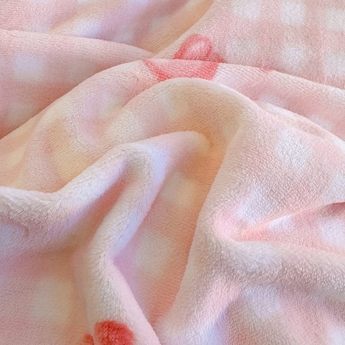 91家纺网 家纺一手货源 找家纺 酱子 2025新款200克高克重印花牛奶绒四件套 格上樱梦