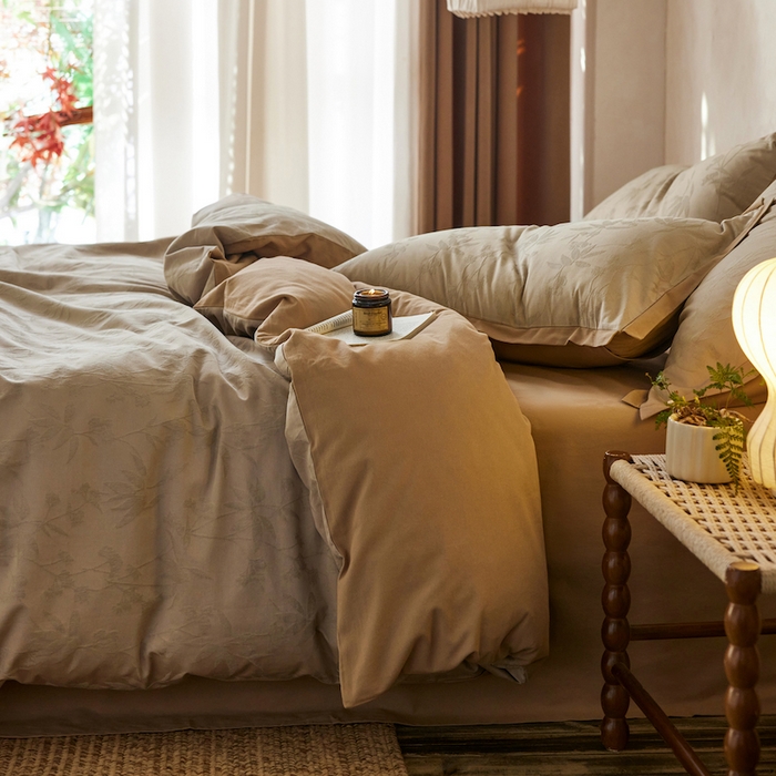 91家纺网 家纺一手货源 找家纺 千朵森 2025新款全棉纯棉提花磨毛四件套-科罗拉 科罗拉-光巢