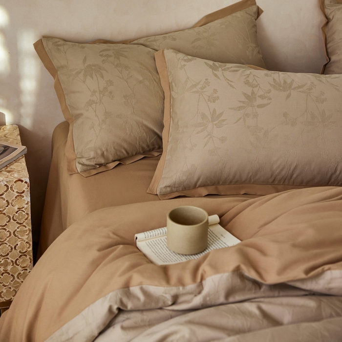 91家纺网 家纺一手货源 找家纺 千朵森 2025新款全棉纯棉提花磨毛四件套-科罗拉 科罗拉-光巢