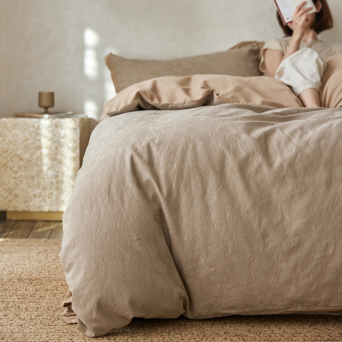 91家纺网 家纺一手货源 找家纺 千朵森 2025新款全棉纯棉提花磨毛四件套-科罗拉 科罗拉-暖眠