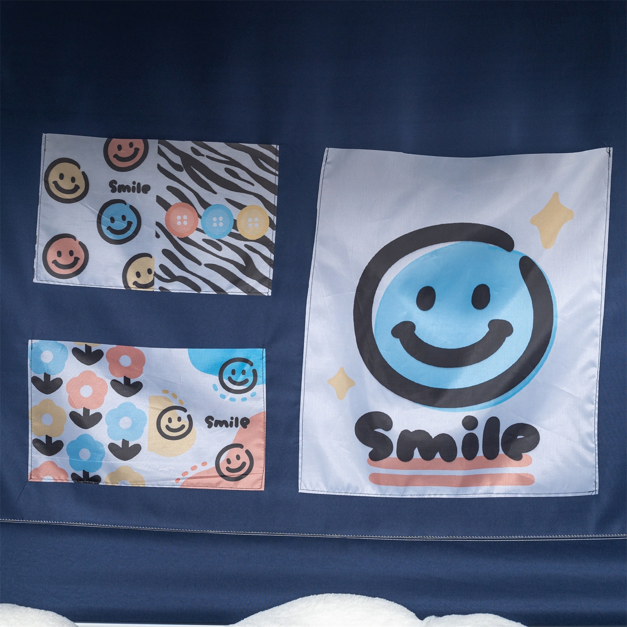 91家纺网 家纺一手货源 找家纺 新太阳蚊帐 2025新款学生上下铺高精密面料强遮光蚊帐（6面全包 有底款） 高精密面料强遮光-蓝