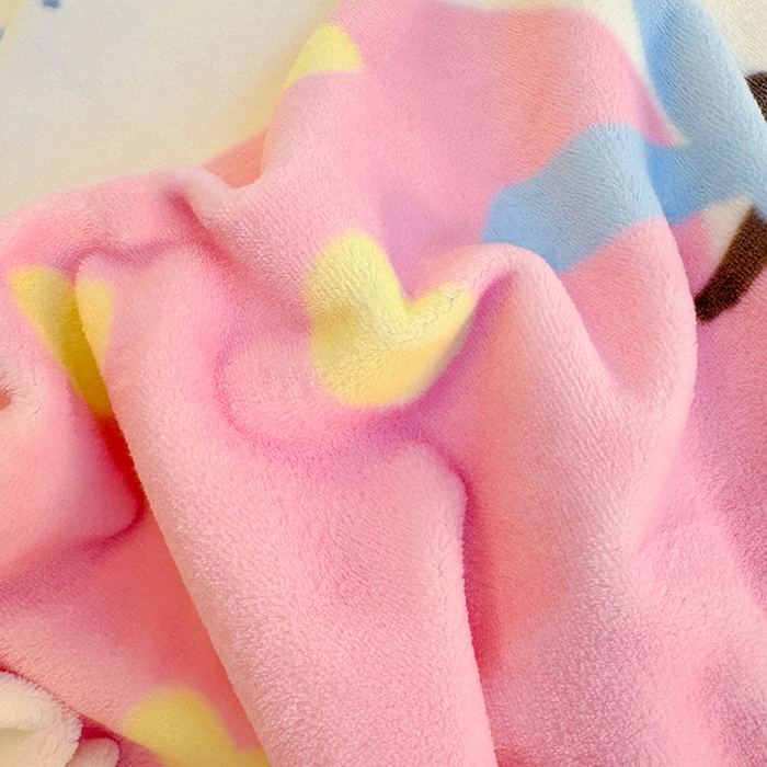 91家纺网 家纺一手货源 找家纺 酱子 2025新款200克高克重印花牛奶绒四件套 平安果