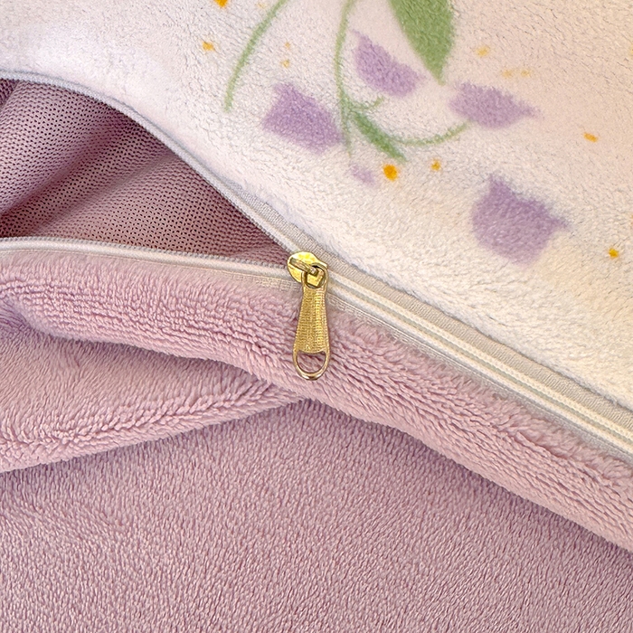 91家纺网 家纺一手货源 找家纺 酱子 2025新款200克高克重印花牛奶绒四件套 兔眠花笺