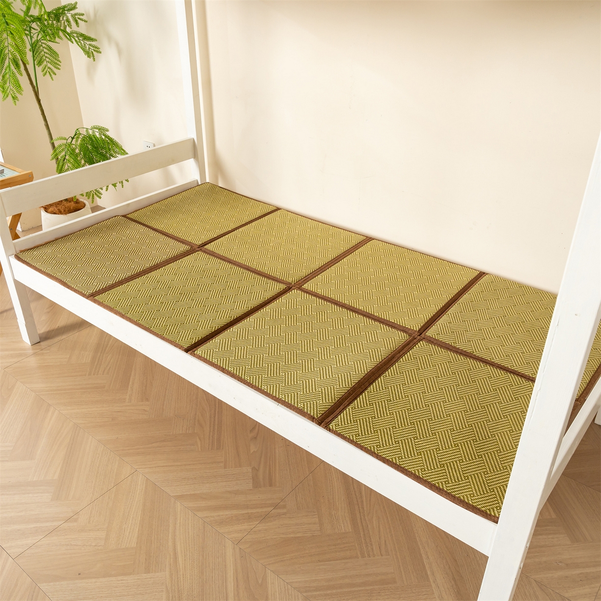 91家纺网 家纺一手货源 找家纺 （总）新太阳蚊帐 2025新款学生宿舍冰藤席凉席