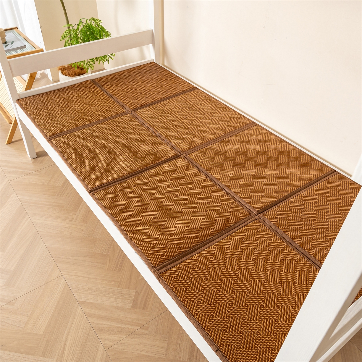 91家纺网 家纺一手货源 找家纺 （总）新太阳蚊帐 2025新款学生宿舍冰藤席凉席