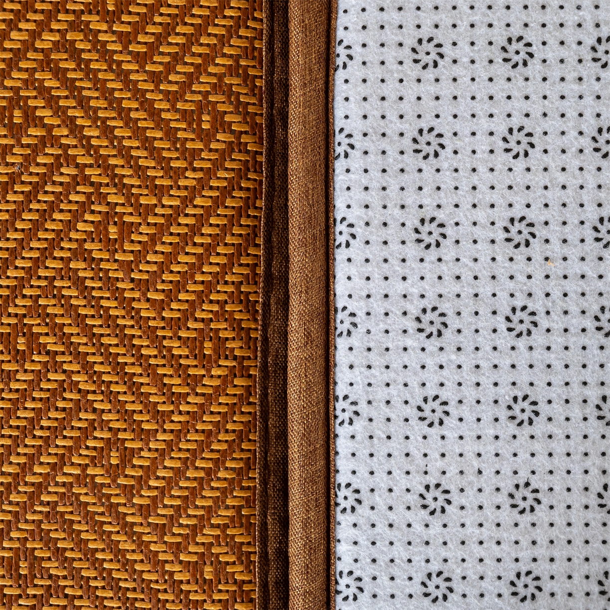 91家纺网 家纺一手货源 找家纺 新太阳蚊帐 2025新款学生宿舍冰藤席凉席 棕韵雅舍拼接