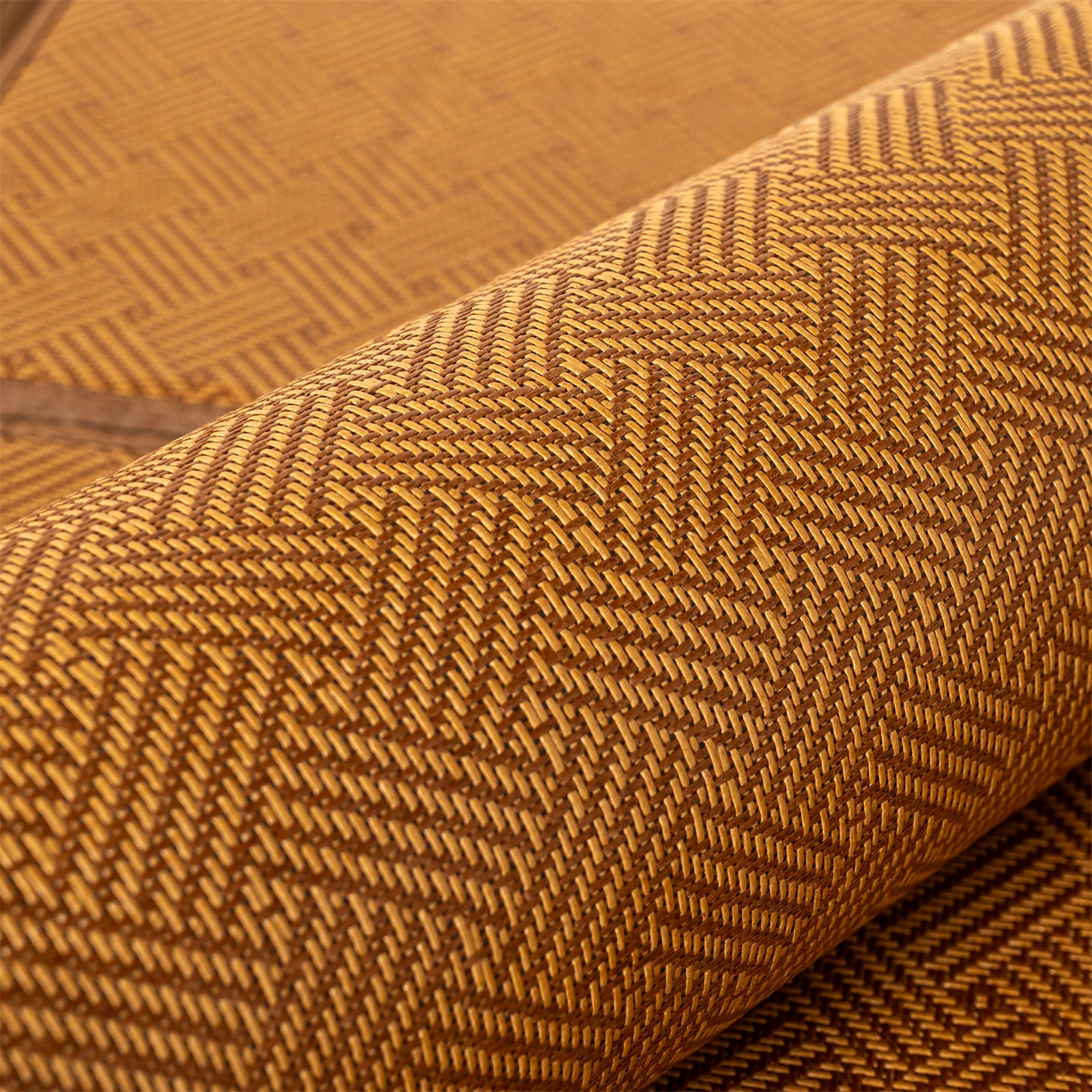 91家纺网 家纺一手货源 找家纺 新太阳蚊帐 2025新款学生宿舍冰藤席凉席 棕韵雅舍整片