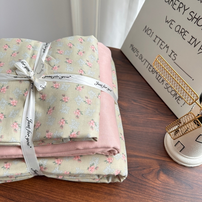 爱思佳 2024新款A类母婴全棉双层纱印花四件套直播热卖系列-系列一 璎珞