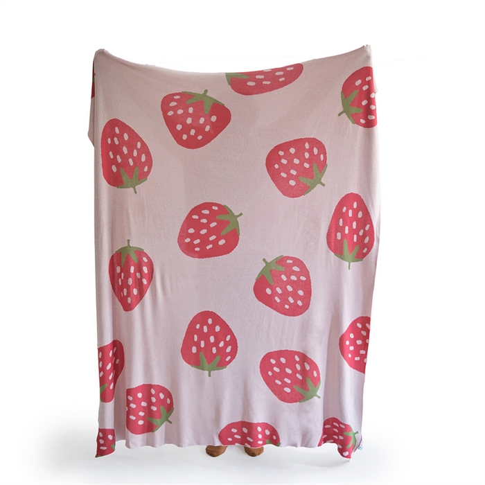 91家纺网 家纺一手货源 找家纺 （总）暖绵绵家纺 2025新款竹纤维水果毛毯-缇莓