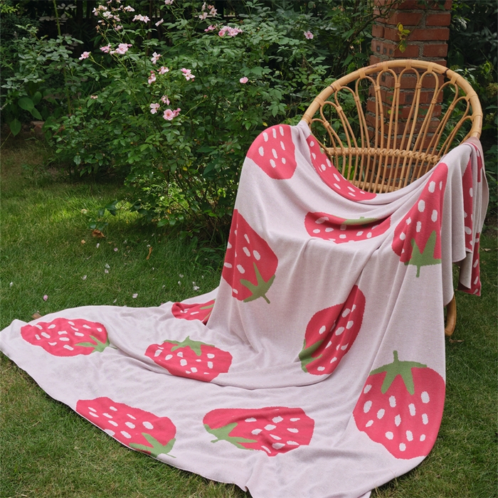 91家纺网 家纺一手货源 找家纺 （总）暖绵绵家纺 2025新款竹纤维水果毛毯-缇莓