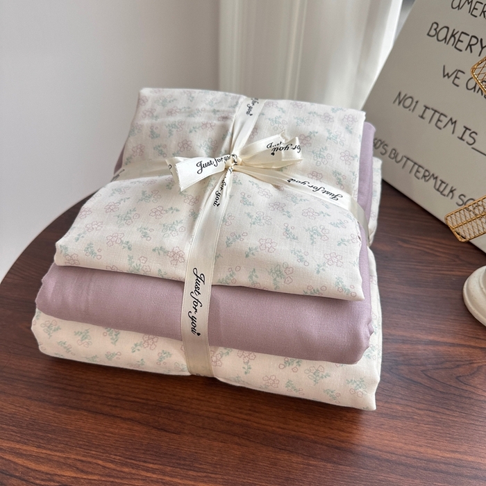 91家纺网 家纺一手货源 找家纺 （总）爱思佳 2024新款A类母婴全棉双层纱印花四件套直播热卖系列-系列二