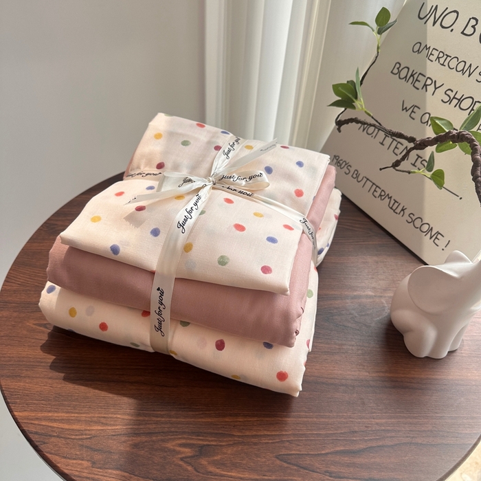 91家纺网 家纺一手货源 找家纺 （总）爱思佳 2024新款A类母婴全棉双层纱印花四件套直播热卖系列-系列二