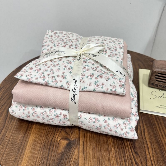 91家纺网 家纺一手货源 找家纺 （总）爱思佳 2024新款A类母婴全棉双层纱印花四件套直播热卖系列-系列二