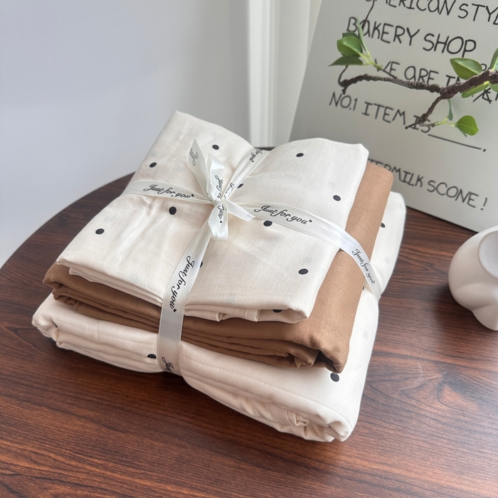 91家纺网 家纺一手货源 找家纺 （总）爱思佳 2024新款A类母婴全棉双层纱印花四件套直播热卖系列-系列二