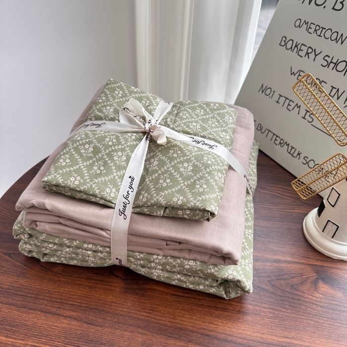 91家纺网 家纺一手货源 找家纺 （总）爱思佳 2024新款A类母婴全棉双层纱印花四件套直播热卖系列-系列二