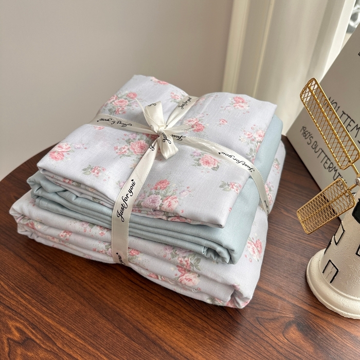 91家纺网 家纺一手货源 找家纺 （总）爱思佳 2024新款A类母婴全棉双层纱印花四件套直播热卖系列-系列二