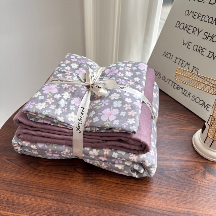 91家纺网 家纺一手货源 找家纺 （总）爱思佳 2024新款A类母婴全棉双层纱印花四件套直播热卖系列-系列二