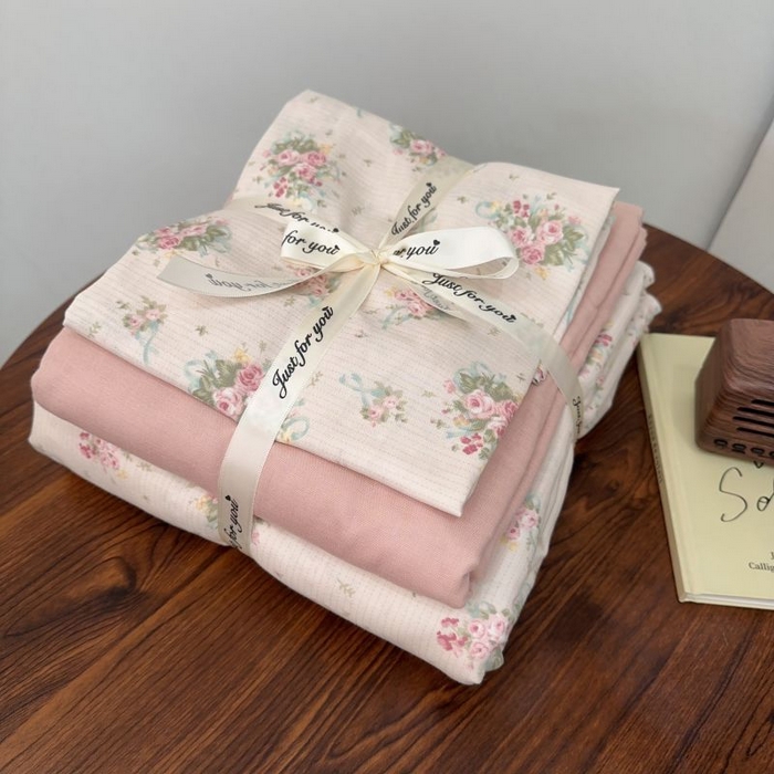 91家纺网 家纺一手货源 找家纺 （总）爱思佳 2024新款A类母婴全棉双层纱印花四件套直播热卖系列-系列二