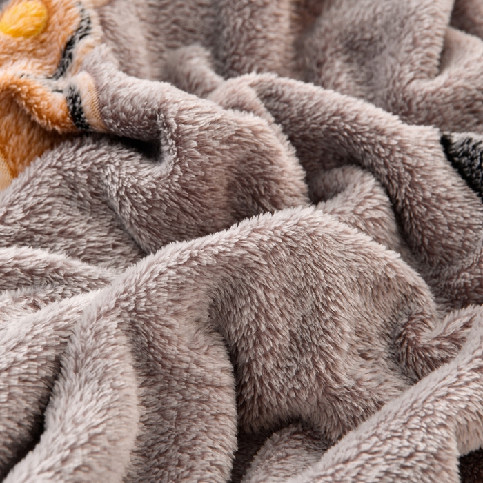 91家纺网 家纺一手货源 找家纺 牵梦萦 2025新款雪花绒小清新印花四件套 啵啵龙