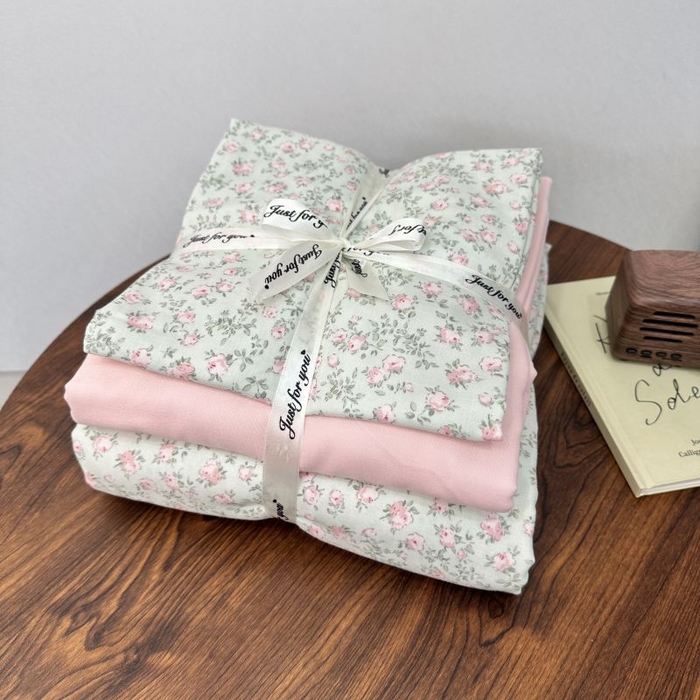 91家纺网 家纺一手货源 找家纺 爱思佳 2024新款A类母婴全棉双层纱印花四件套直播热卖系列-系列二 早春来信