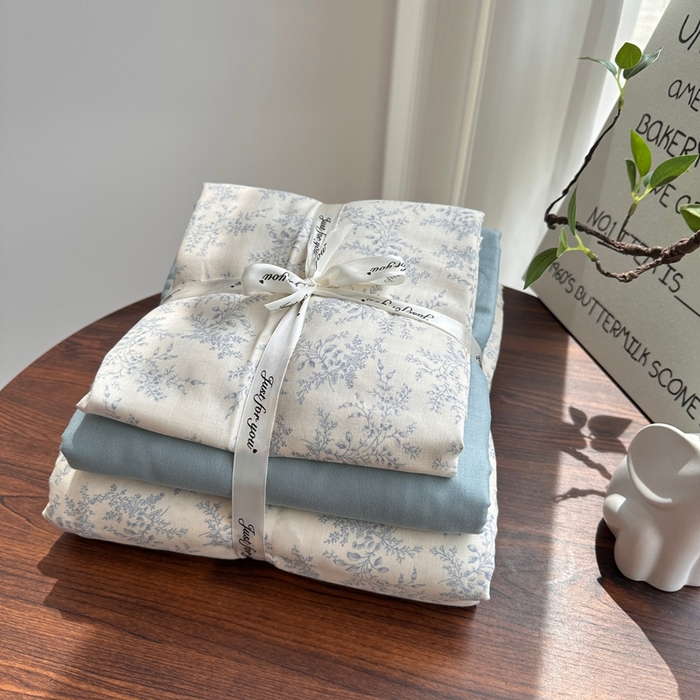 91家纺网 家纺一手货源 找家纺 （总）爱思佳 2024新款A类母婴全棉双层纱印花四件套直播热卖系列-系列二