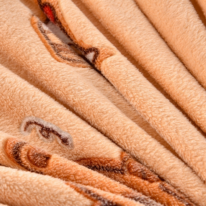 91家纺网 家纺一手货源 找家纺 牵梦萦 2025新款雪花绒小清新印花四件套 卡皮巴拉