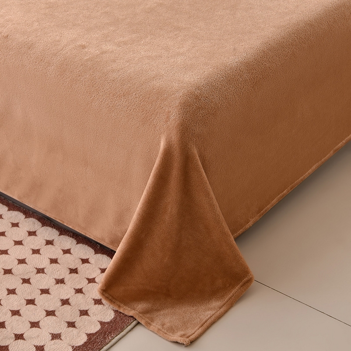 91家纺网 家纺一手货源 找家纺 牵梦萦 2025新款雪花绒小清新印花四件套 卡皮巴拉