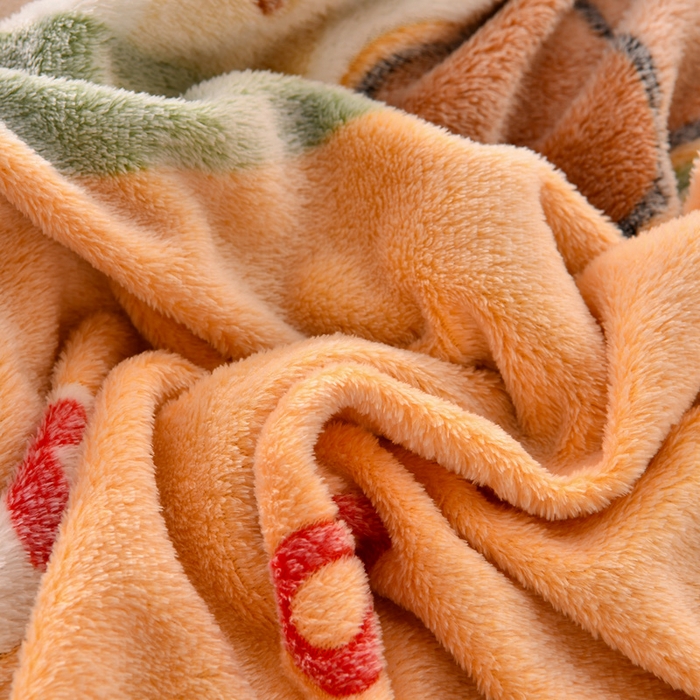 91家纺网 家纺一手货源 找家纺 牵梦萦 2025新款雪花绒小清新印花四件套 奶油小狗