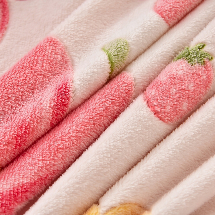 91家纺网 家纺一手货源 找家纺 牵梦萦 2025新款雪花绒小清新印花四件套 太阳花