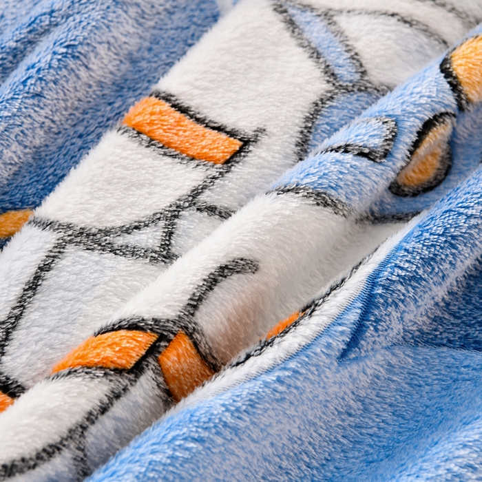 91家纺网 家纺一手货源 找家纺 牵梦萦 2025新款雪花绒小清新印花四件套 宇航员