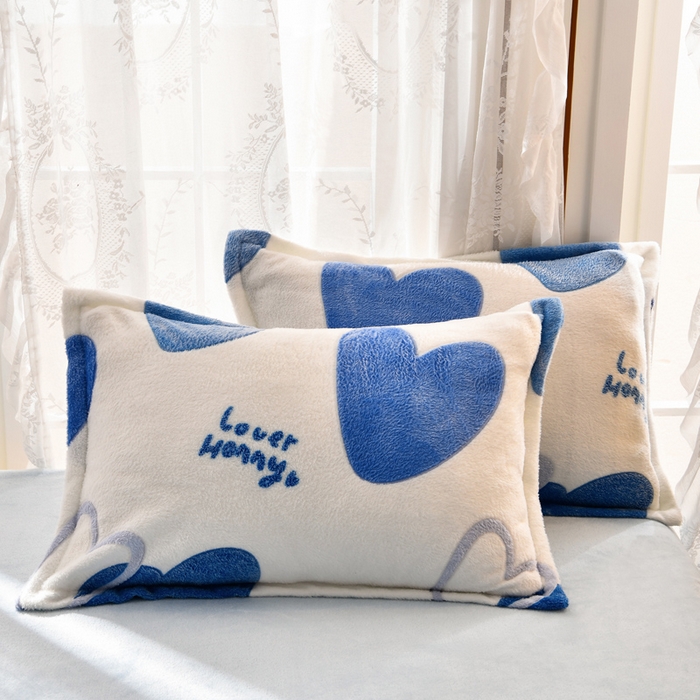 91家纺网 家纺一手货源 找家纺 牵梦萦 2025新款雪花绒小清新印花四件套 真爱心语