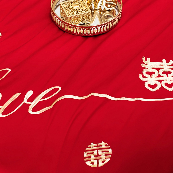 91家纺网 家纺一手货源 找家纺 （总）卓缦家纺 2025新款水洗磨毛婚庆床单/床笠