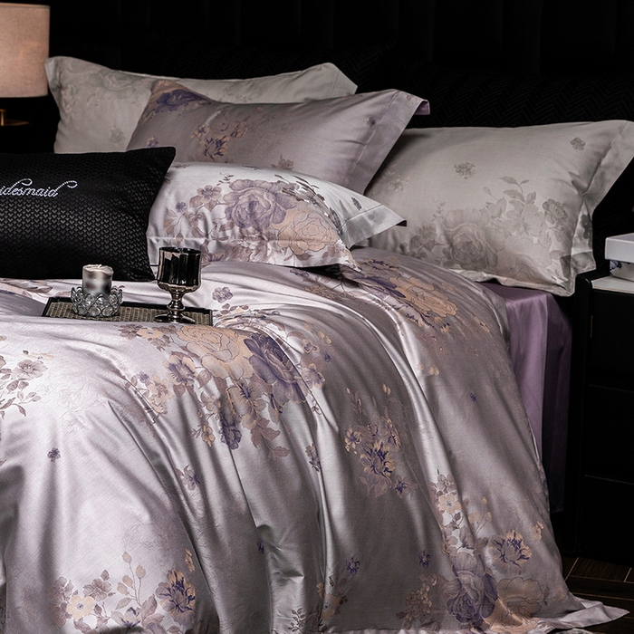 91家纺网 家纺一手货源 找家纺 （总）立奥被业 2025新款天丝棉色织大提花四件套