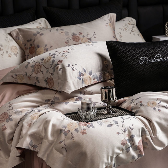 91家纺网 家纺一手货源 找家纺 （总）立奥被业 2025新款天丝棉色织大提花四件套