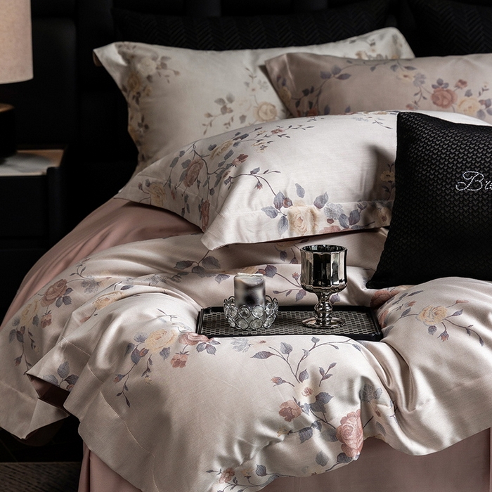 91家纺网 家纺一手货源 找家纺 （总）立奥被业 2025新款天丝棉色织大提花四件套