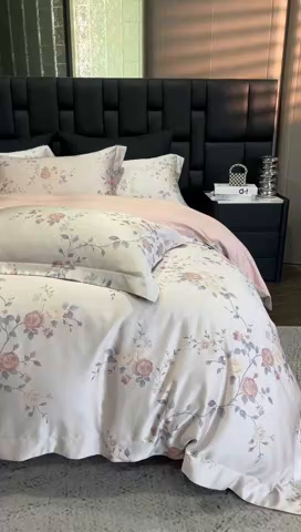 91家纺网 家纺一手货源 找家纺 （总）立奥被业 2025新款天丝棉色织大提花四件套