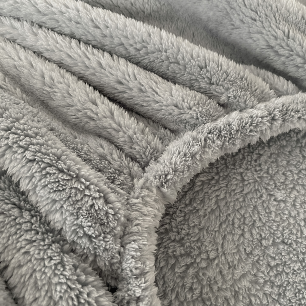 91家纺网 家纺一手货源 找家纺 欧邦 2025新款舒棉半边绒床笠 床笠款-岩石灰