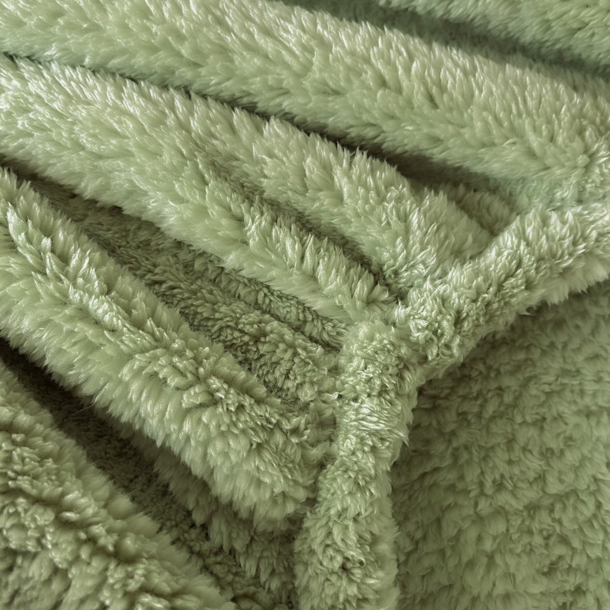 91家纺网 家纺一手货源 找家纺 欧邦 2025新款舒棉半边绒床笠 床笠款-果酱绿