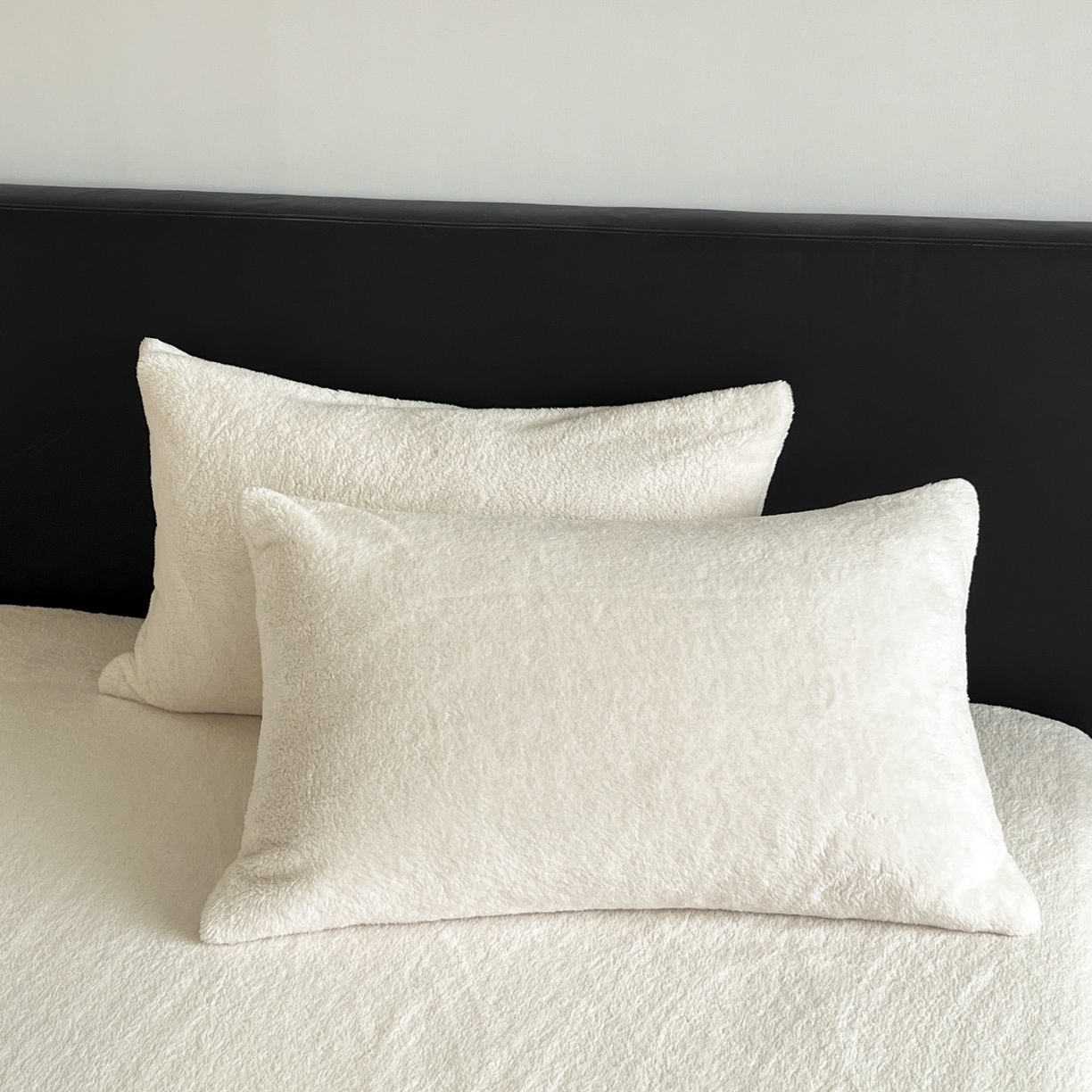 91家纺网 家纺一手货源 找家纺 欧邦 2025新款舒棉半边绒床笠 床笠款-素雅白