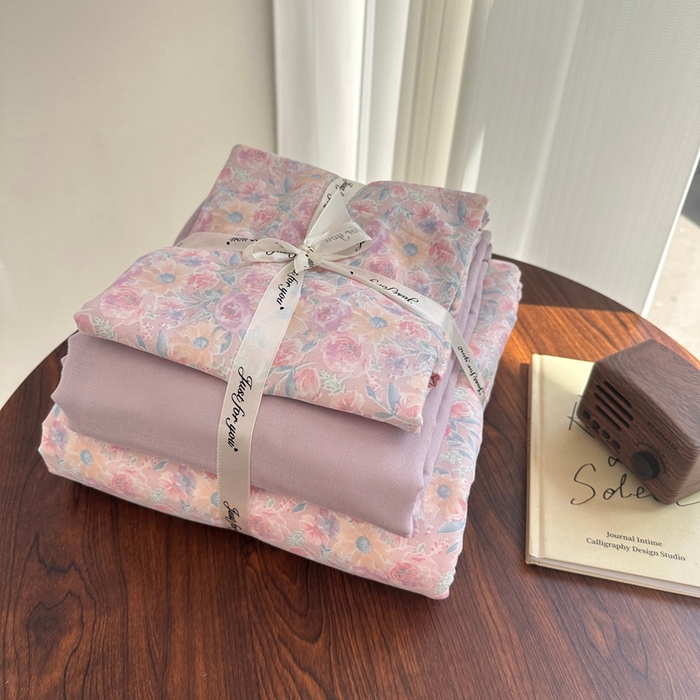 爱思佳 2024新款A类母婴全棉双层纱印花四件套直播热卖系列-系列二 星河入梦