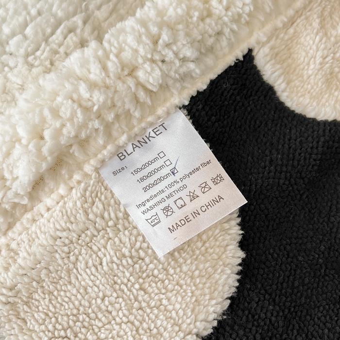 91家纺网 家纺一手货源 找家纺 美洲琳 2025新款羊羔绒复合简约现代休闲毯 蝴蝶