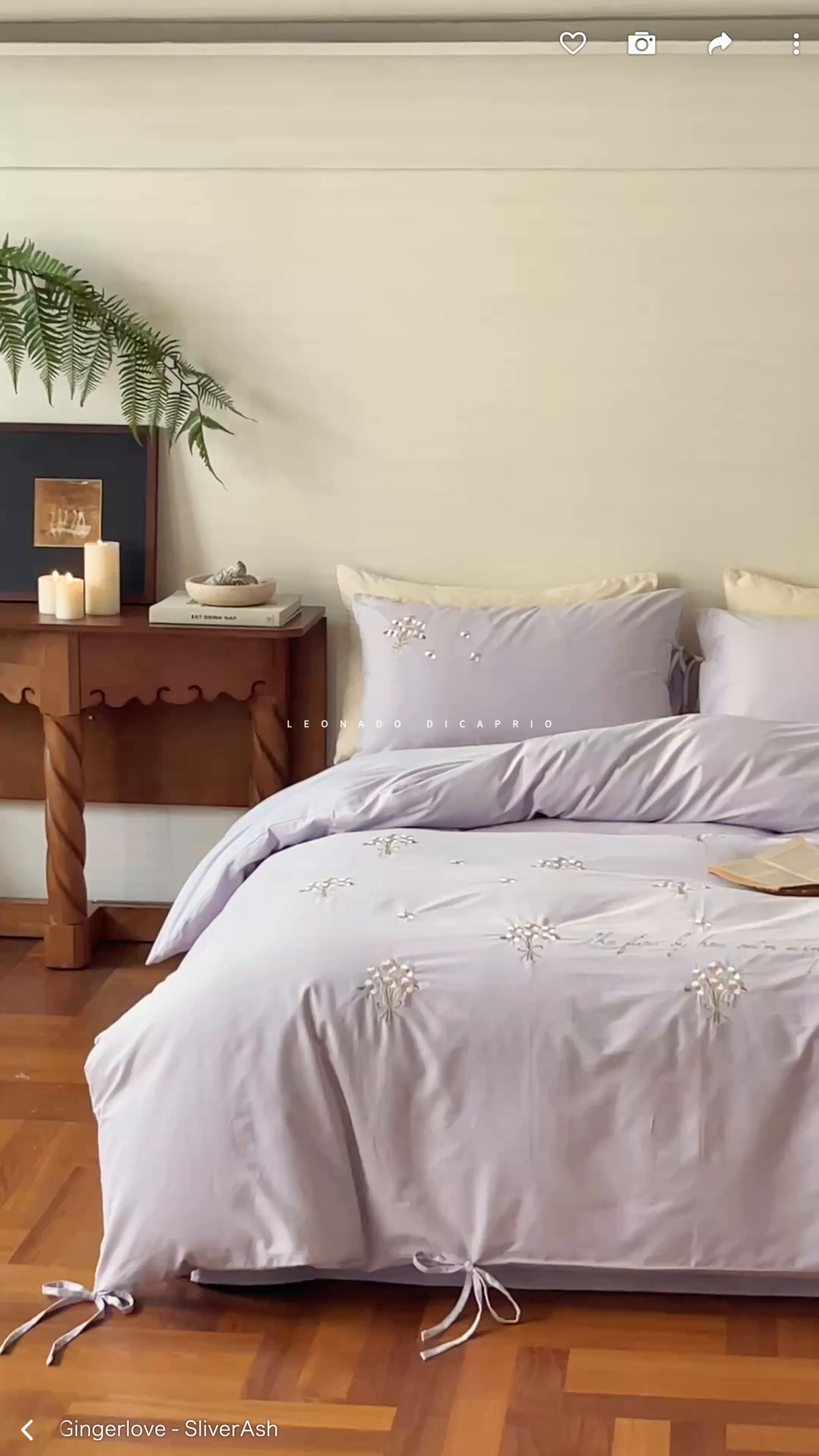 91家纺网 家纺一手货源 找家纺 FORTWO家纺原创设计（FOR TWO家纺） 2025新款全棉纯棉纯色磨毛绣花系带款四件套-栀子花信 栀子花信-紫