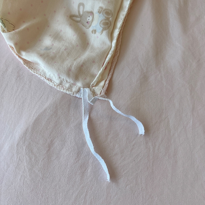 91家纺网 家纺一手货源 找家纺 原素 2025学生季专属双拼印花水洗棉双层纱四件套 豆豆米乐