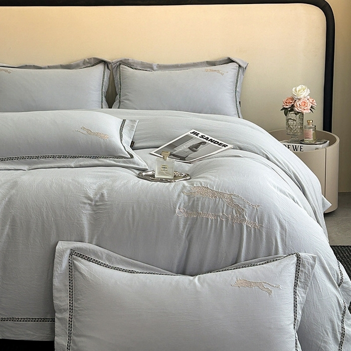 91家纺网 家纺一手货源 找家纺 （总）库里梦家纺 2025新款高精密斜纹棉刺绣四件套-欧利系列