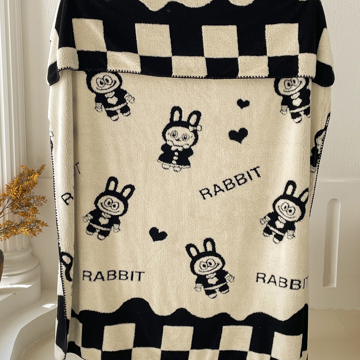 91家纺网 家纺一手货源 找家纺 十里居 2025新款双面印花舒棉绒毛毯多功能盖毯沙发毯跨境毛毯 小布布