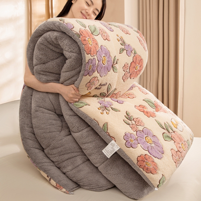 91家纺网 家纺一手货源 找家纺 （总）米乐被业 2025新款雪花绒冬被法莱绒被子被芯