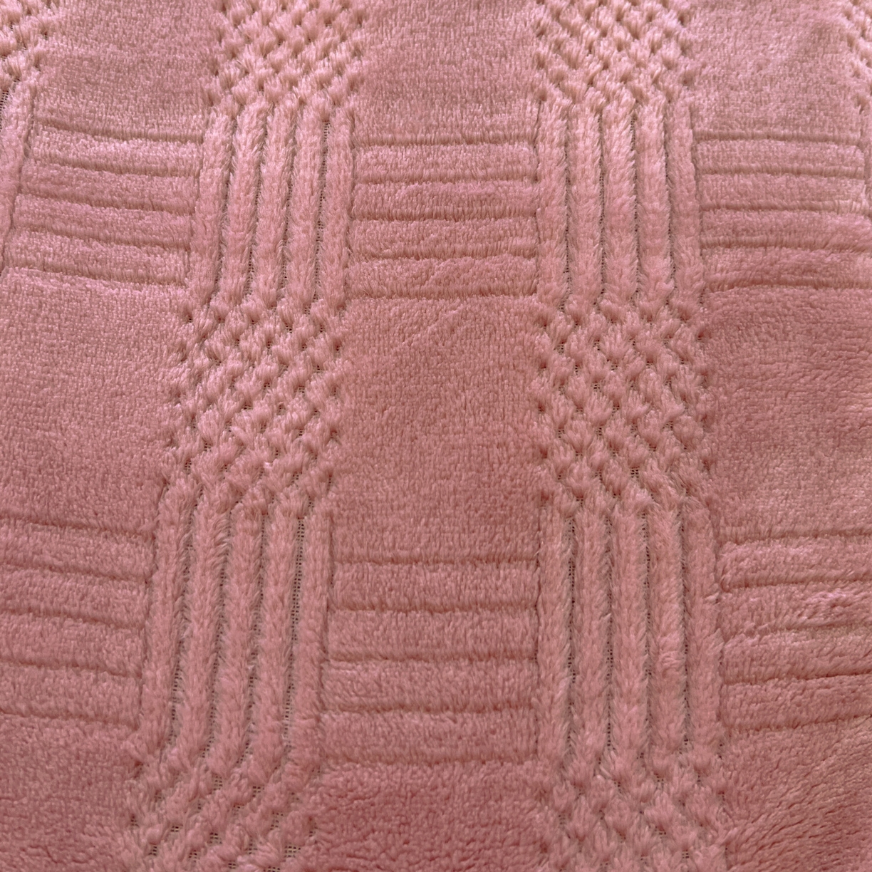 91家纺网 家纺一手货源 找家纺 美洲琳 2025新款提花简约珊瑚绒法莱绒毯毛毯毯子 粉色